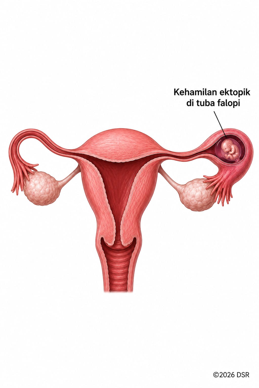 Kehamilan Ektopik (Hamil di Luar Kandungan); Penyebab, Gejala, Diagnosis, Penanganan, dan Pencegahannya